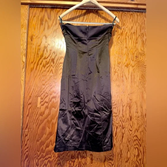 Bebé semi-formal ribbed strapless dress - City brown - Picture 3 of 5